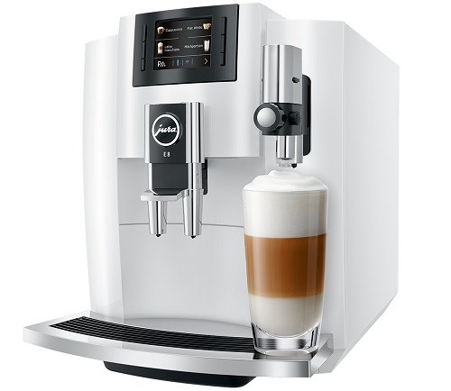 Jura E8 Piano White plně automatický kávovar